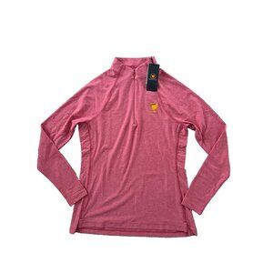 Peter Millar Presidents Cup Melange Raglan Layer Full Zip Jacket Top Rose ( S )